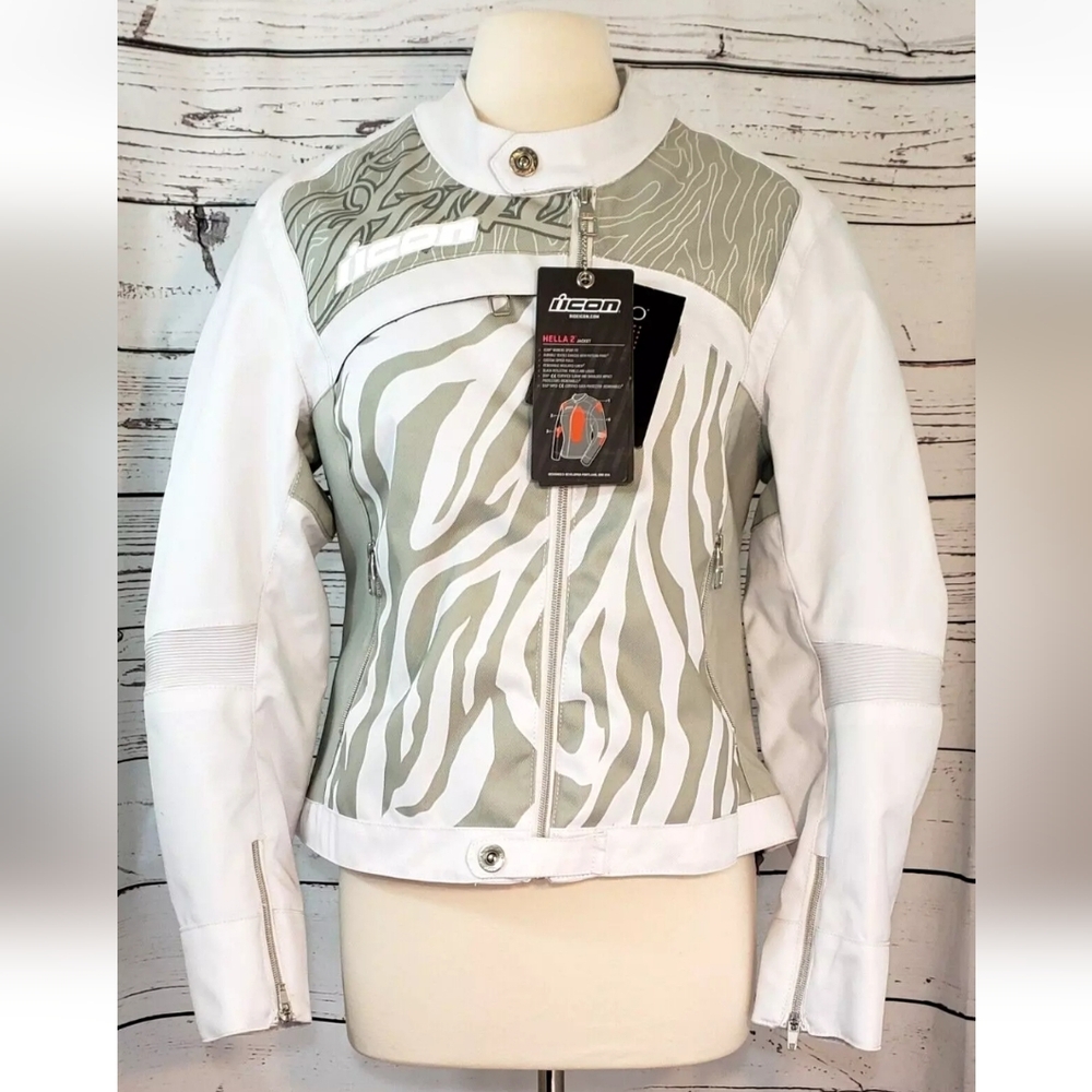 Icon Jacket Hella 2 Motorcycle Riding Jacket, Size Large *NEW!*